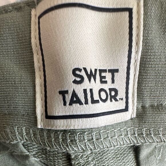 NWT SWET TAILOR Men’s Sage Green 8” Chino Short Regular Fit - Size 29 - Picture 6 of 10